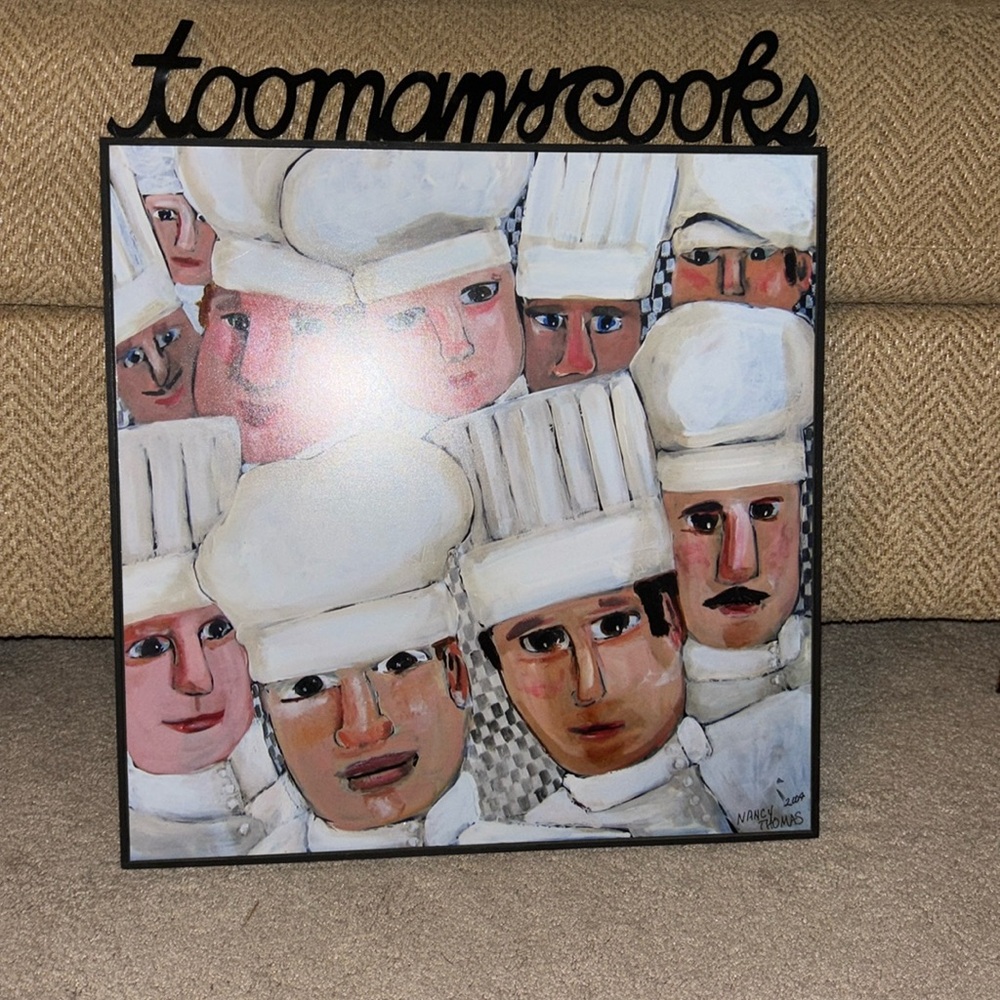 2004 Nancy Thomas “ Too Many Cooks” Folk Art